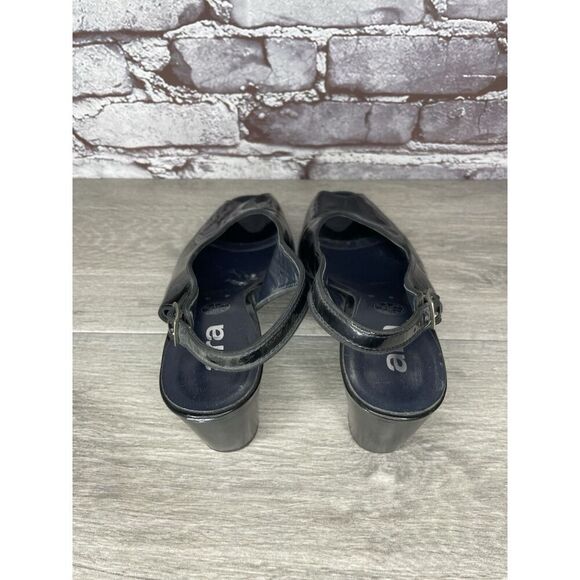 Ara Black Patent Leather Peep Toe Strap Pump Heels Women Sz 8.5M US/39EU - Picture 15 of 16